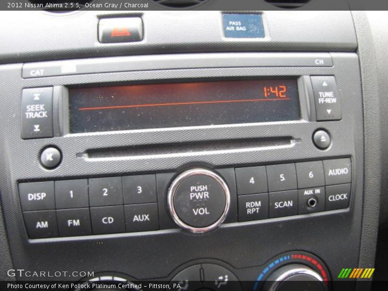 Ocean Gray / Charcoal 2012 Nissan Altima 2.5 S