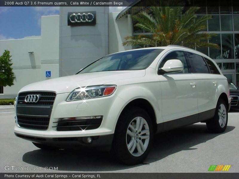 Calla White / Cardamom Beige 2008 Audi Q7 3.6 Premium quattro