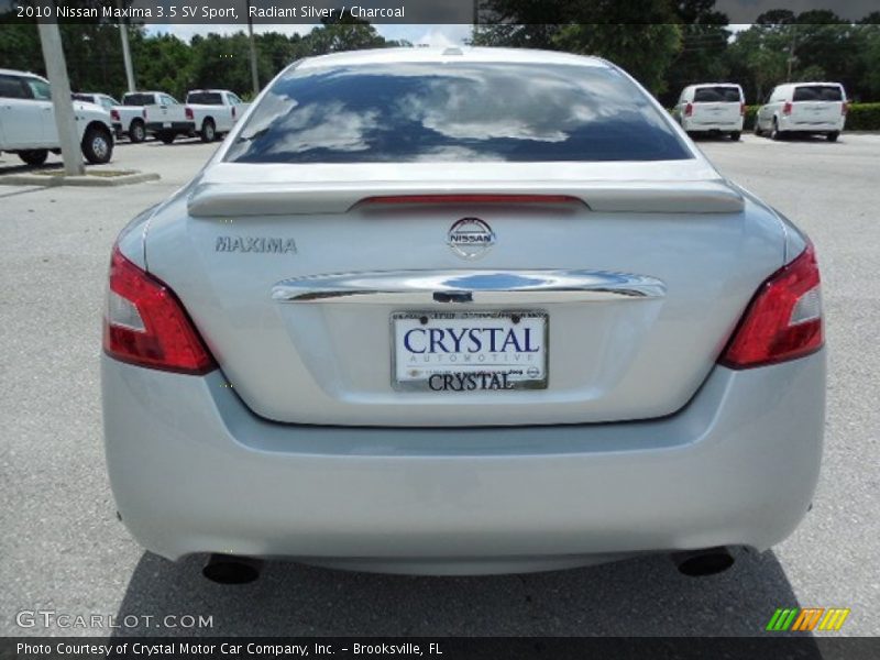 Radiant Silver / Charcoal 2010 Nissan Maxima 3.5 SV Sport