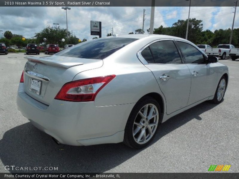 Radiant Silver / Charcoal 2010 Nissan Maxima 3.5 SV Sport
