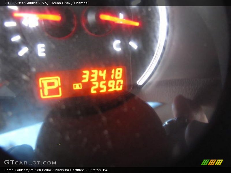 Ocean Gray / Charcoal 2012 Nissan Altima 2.5 S