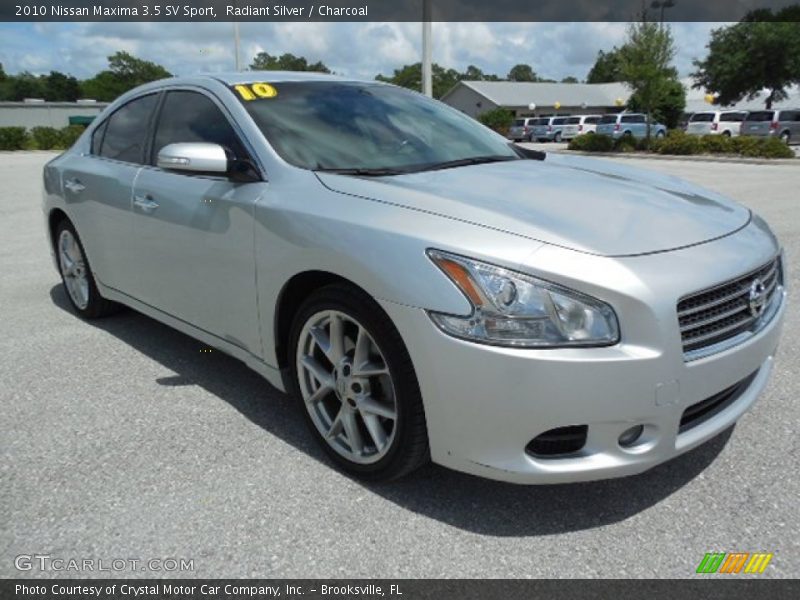 Radiant Silver / Charcoal 2010 Nissan Maxima 3.5 SV Sport