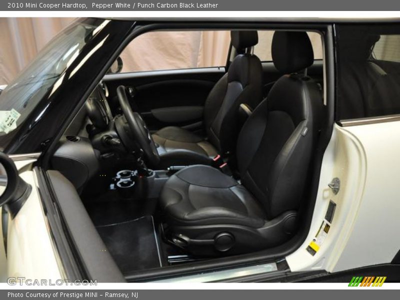 Pepper White / Punch Carbon Black Leather 2010 Mini Cooper Hardtop