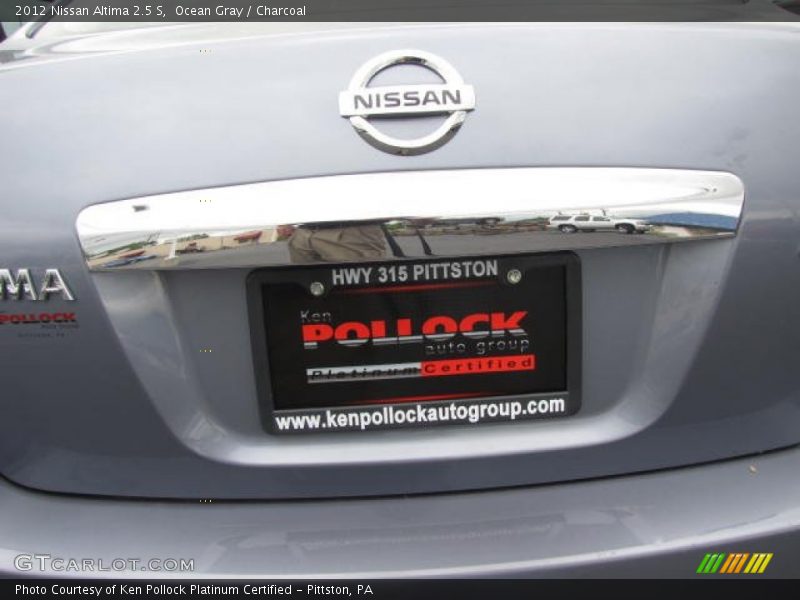 Ocean Gray / Charcoal 2012 Nissan Altima 2.5 S