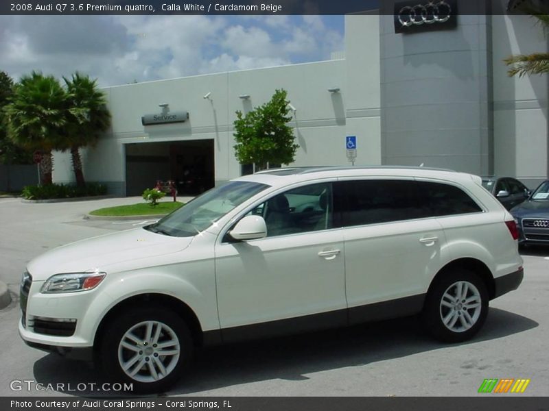 Calla White / Cardamom Beige 2008 Audi Q7 3.6 Premium quattro