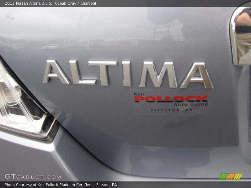 Ocean Gray / Charcoal 2012 Nissan Altima 2.5 S