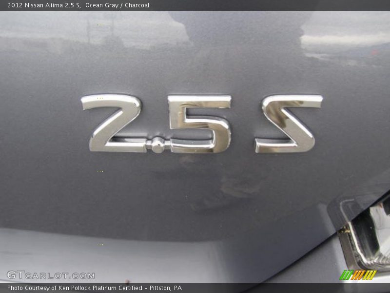 Ocean Gray / Charcoal 2012 Nissan Altima 2.5 S