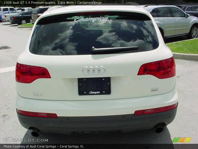 Calla White / Cardamom Beige 2008 Audi Q7 3.6 Premium quattro