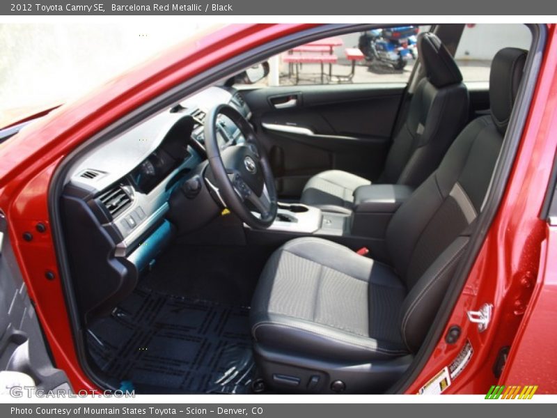 Barcelona Red Metallic / Black 2012 Toyota Camry SE