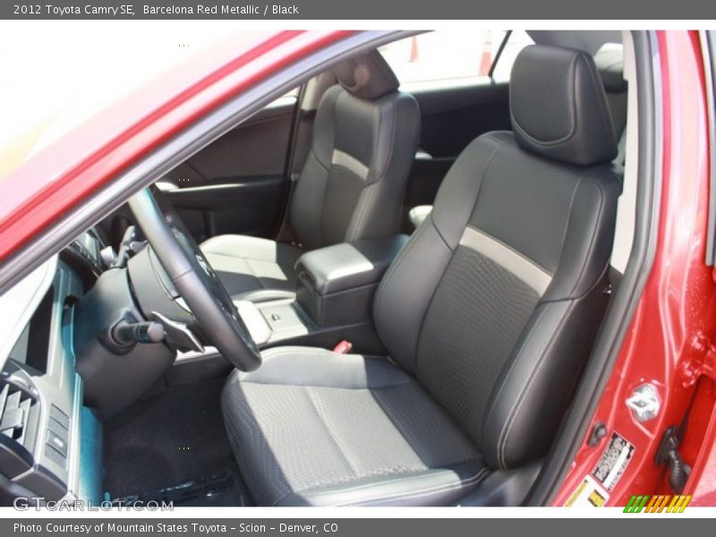 Barcelona Red Metallic / Black 2012 Toyota Camry SE