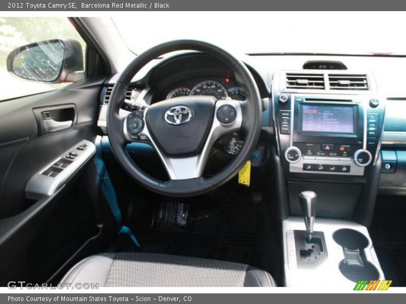 Barcelona Red Metallic / Black 2012 Toyota Camry SE