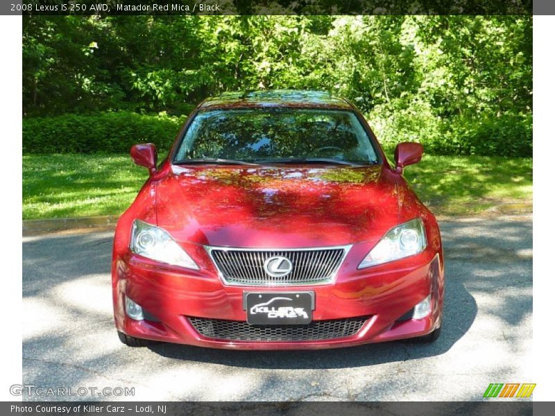 Matador Red Mica / Black 2008 Lexus IS 250 AWD