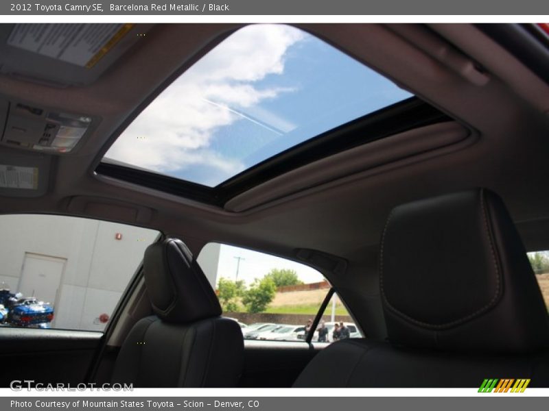 Barcelona Red Metallic / Black 2012 Toyota Camry SE