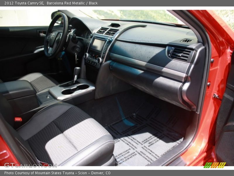 Barcelona Red Metallic / Black 2012 Toyota Camry SE