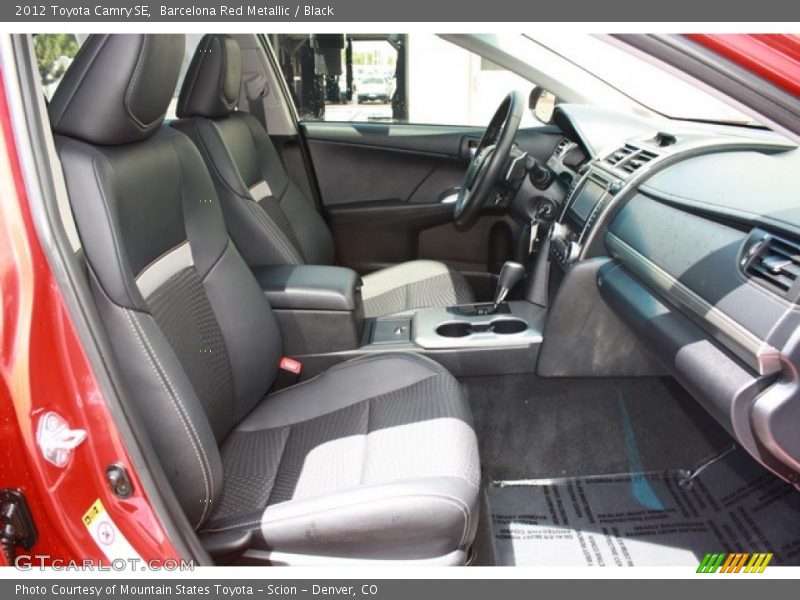 Barcelona Red Metallic / Black 2012 Toyota Camry SE