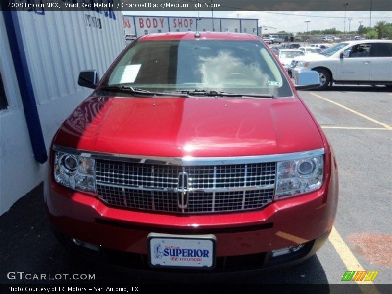 Vivid Red Metallic / Charcoal Black/Medium Light Stone 2008 Lincoln MKX