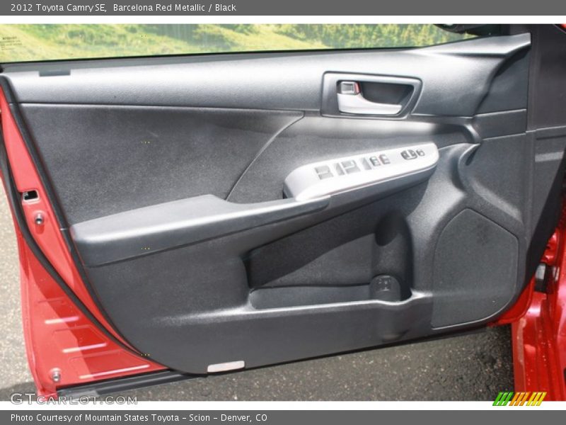 Barcelona Red Metallic / Black 2012 Toyota Camry SE