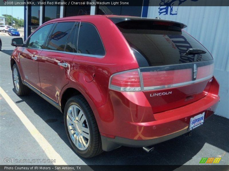Vivid Red Metallic / Charcoal Black/Medium Light Stone 2008 Lincoln MKX