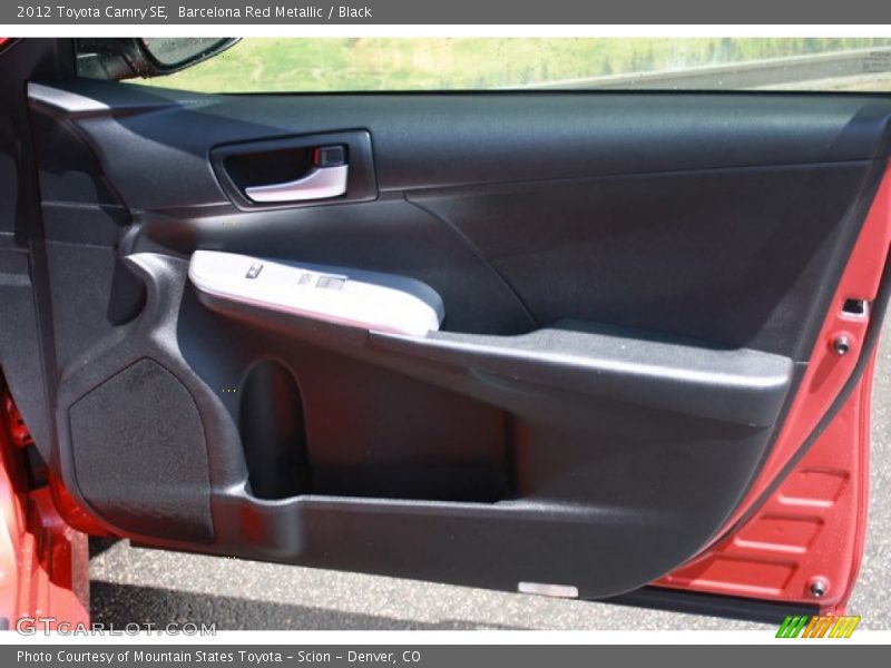 Barcelona Red Metallic / Black 2012 Toyota Camry SE