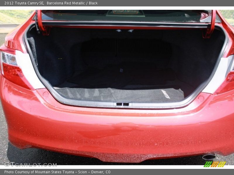 Barcelona Red Metallic / Black 2012 Toyota Camry SE