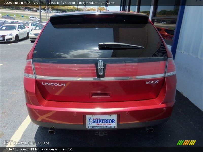 Vivid Red Metallic / Charcoal Black/Medium Light Stone 2008 Lincoln MKX
