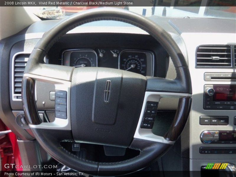 Vivid Red Metallic / Charcoal Black/Medium Light Stone 2008 Lincoln MKX