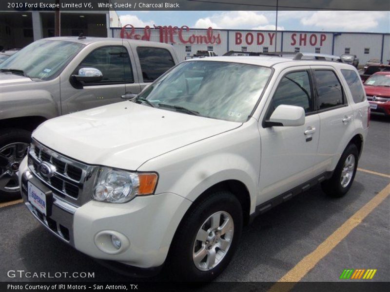 White Suede / Charcoal Black 2010 Ford Escape Limited V6