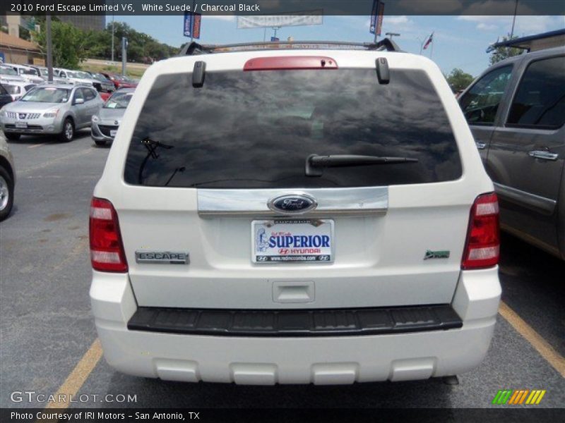 White Suede / Charcoal Black 2010 Ford Escape Limited V6