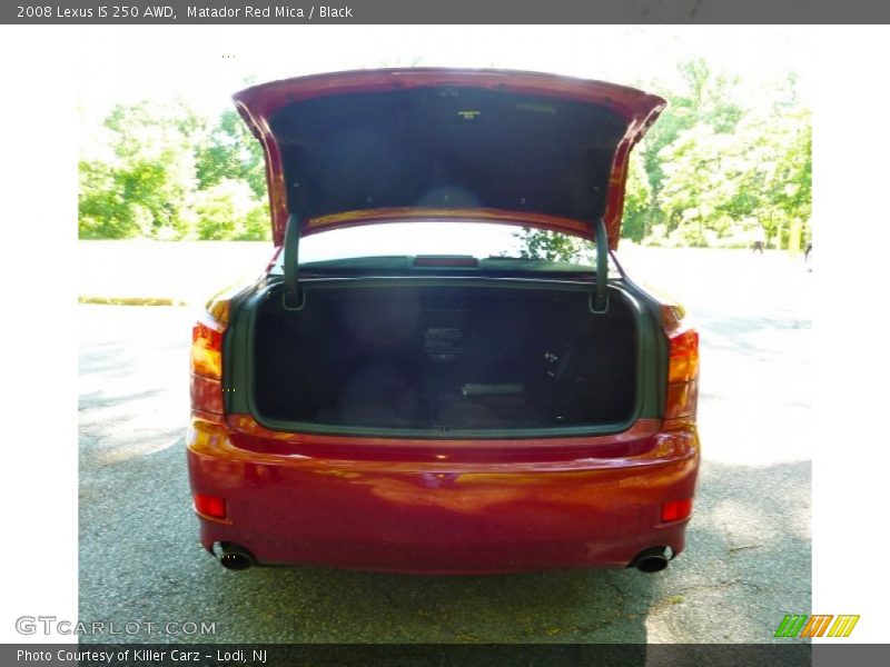 Matador Red Mica / Black 2008 Lexus IS 250 AWD