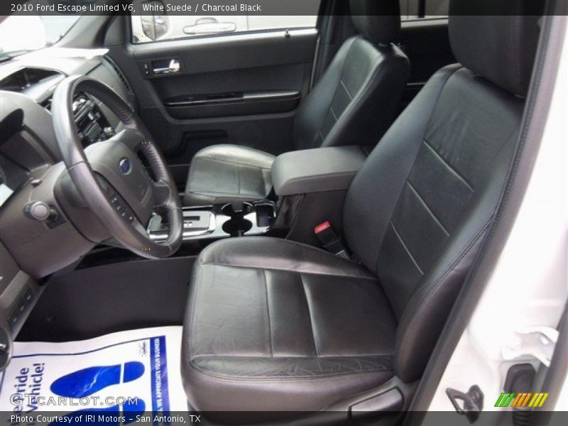 White Suede / Charcoal Black 2010 Ford Escape Limited V6