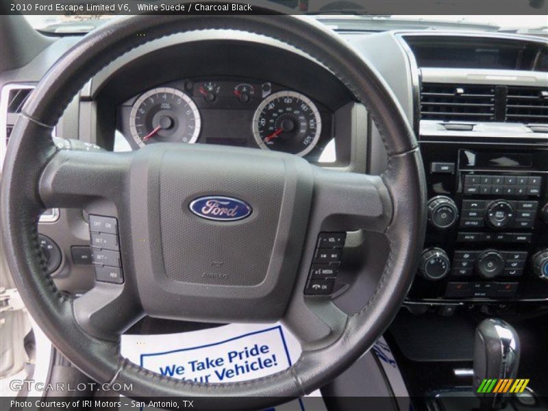 White Suede / Charcoal Black 2010 Ford Escape Limited V6