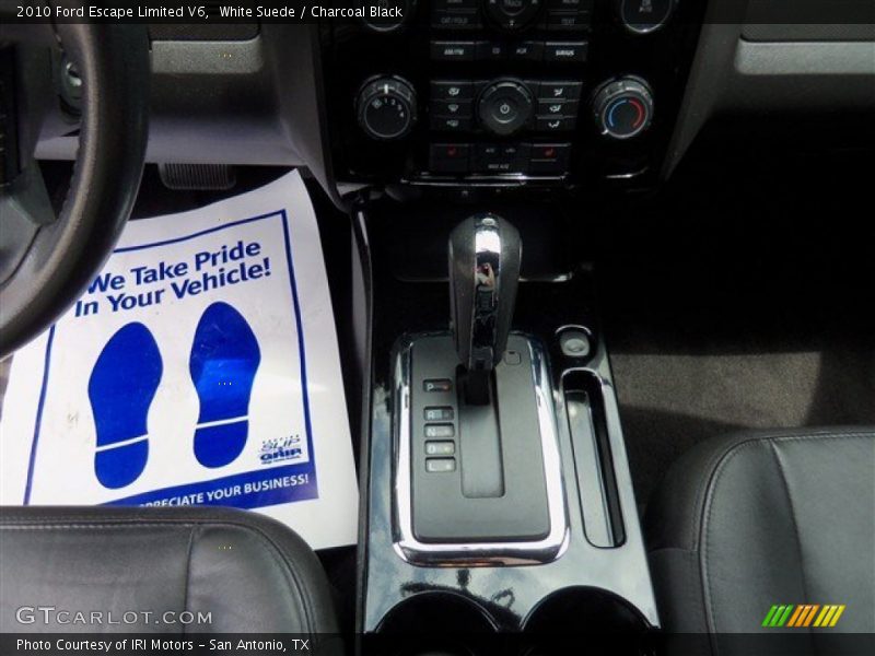 White Suede / Charcoal Black 2010 Ford Escape Limited V6