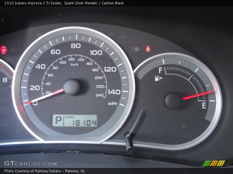 Spark Silver Metallic / Carbon Black 2010 Subaru Impreza 2.5i Sedan