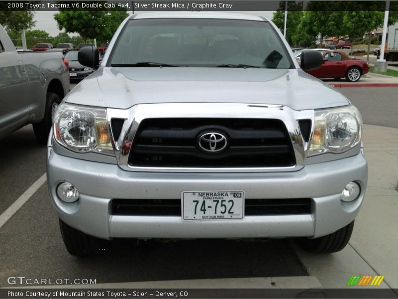 Silver Streak Mica / Graphite Gray 2008 Toyota Tacoma V6 Double Cab 4x4