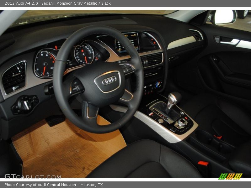 Monsoon Gray Metallic / Black 2013 Audi A4 2.0T Sedan