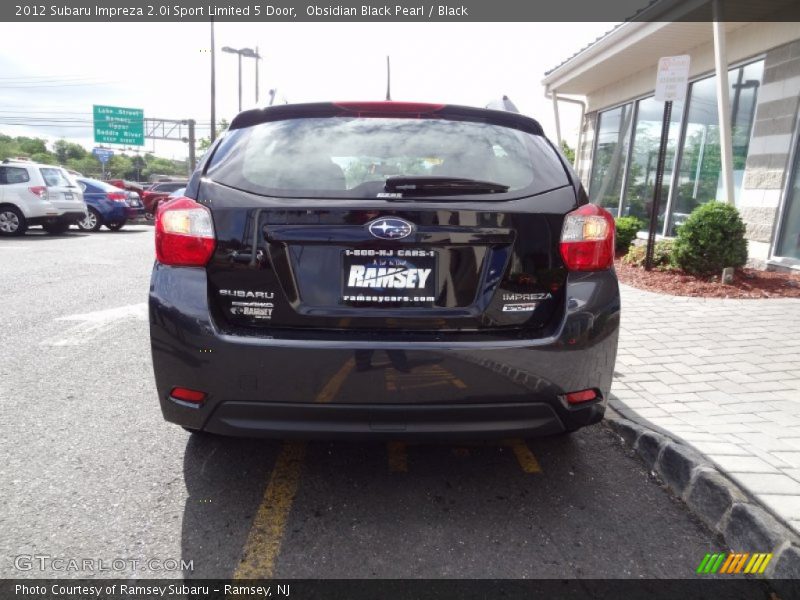 Obsidian Black Pearl / Black 2012 Subaru Impreza 2.0i Sport Limited 5 Door