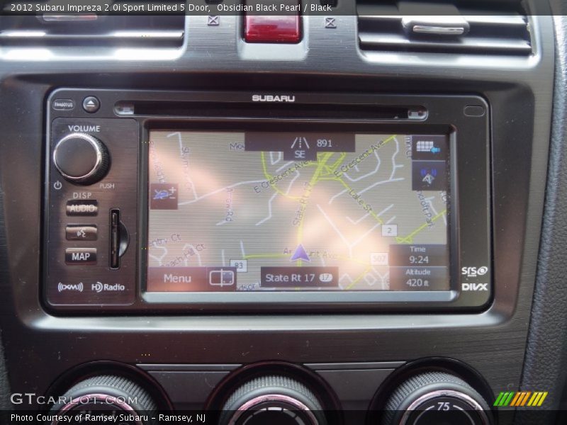 Navigation of 2012 Impreza 2.0i Sport Limited 5 Door