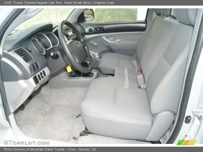  2005 Tacoma Regular Cab 4x4 Graphite Gray Interior