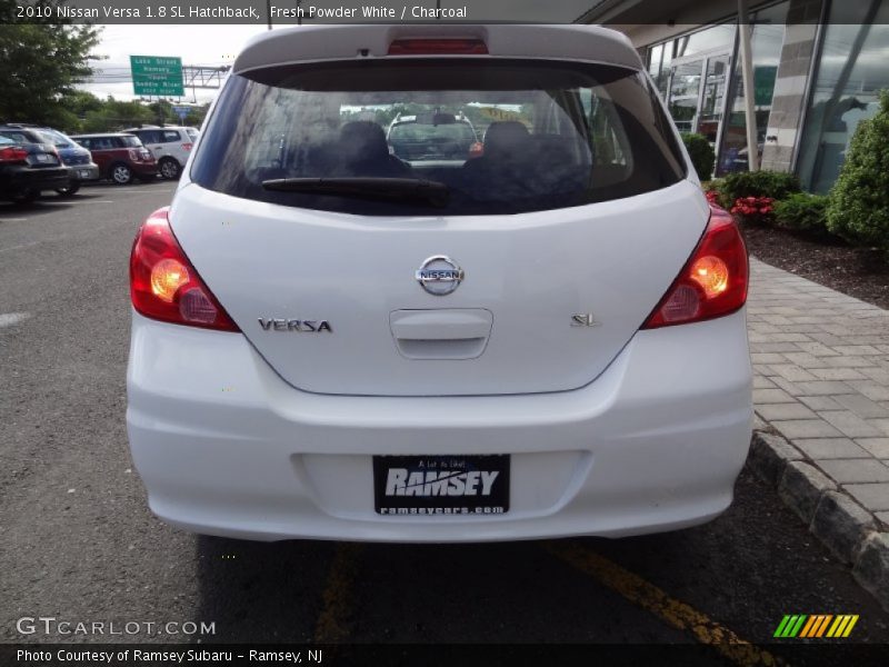 Fresh Powder White / Charcoal 2010 Nissan Versa 1.8 SL Hatchback