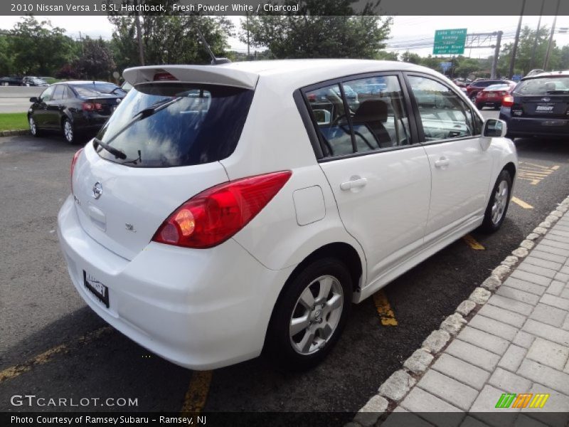 Fresh Powder White / Charcoal 2010 Nissan Versa 1.8 SL Hatchback