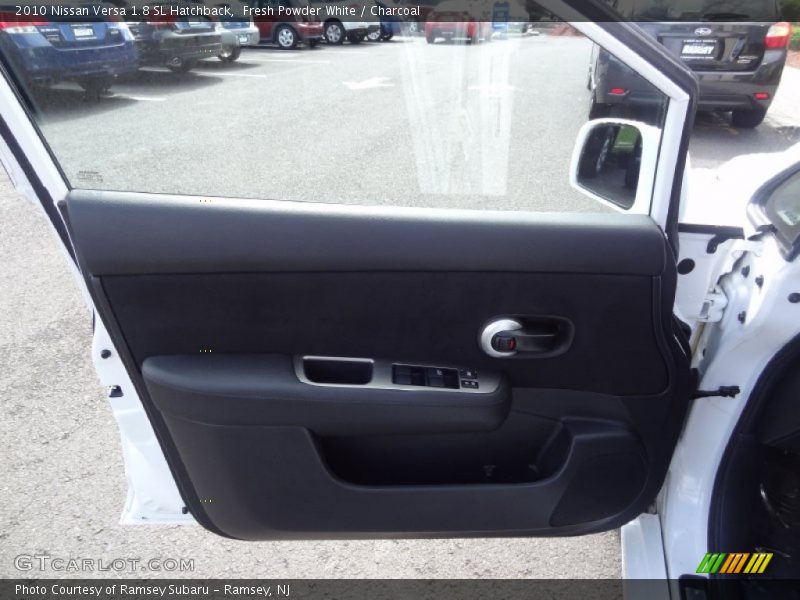 Fresh Powder White / Charcoal 2010 Nissan Versa 1.8 SL Hatchback