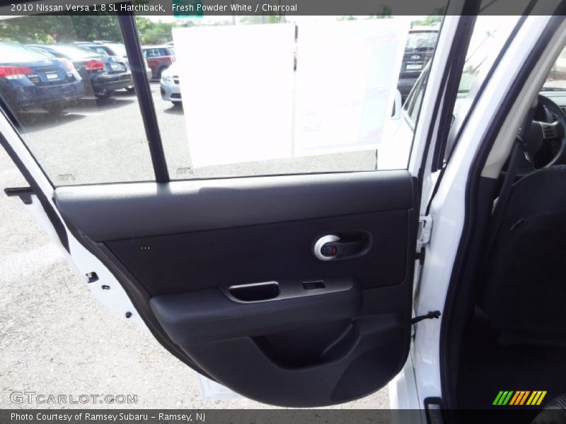 Fresh Powder White / Charcoal 2010 Nissan Versa 1.8 SL Hatchback