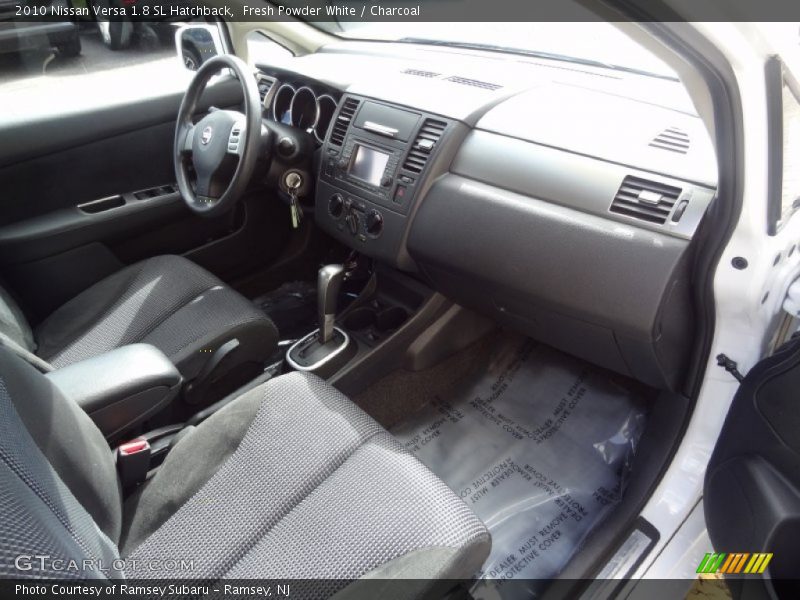 Fresh Powder White / Charcoal 2010 Nissan Versa 1.8 SL Hatchback