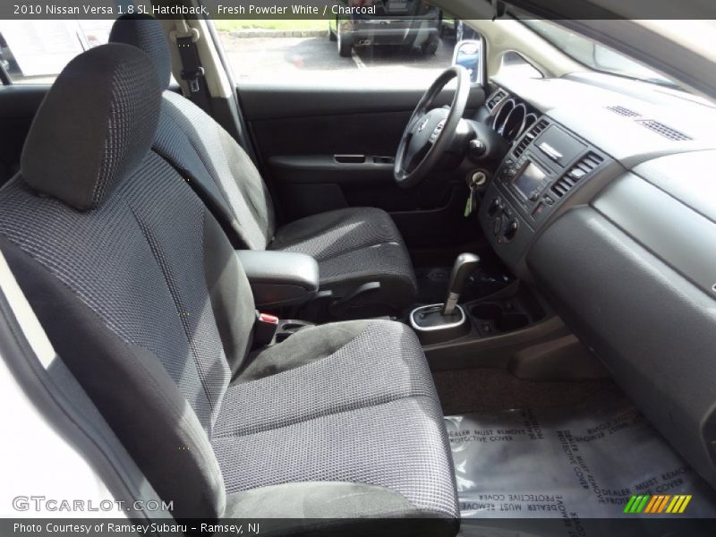 Fresh Powder White / Charcoal 2010 Nissan Versa 1.8 SL Hatchback