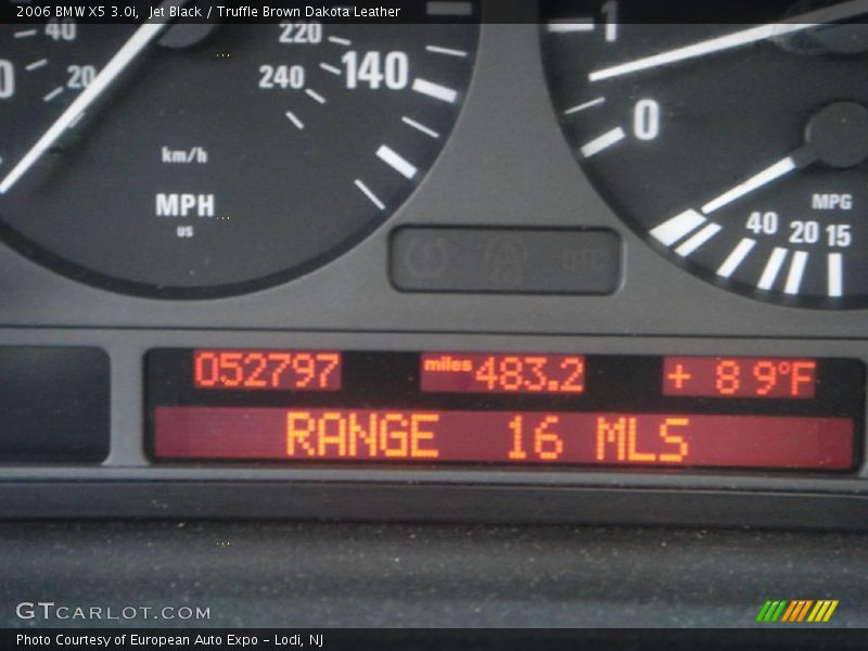 Jet Black / Truffle Brown Dakota Leather 2006 BMW X5 3.0i