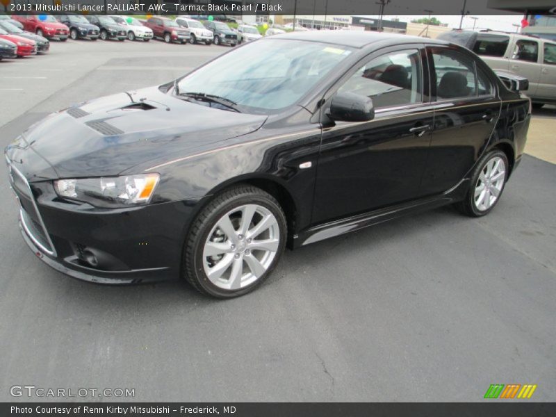 Tarmac Black Pearl / Black 2013 Mitsubishi Lancer RALLIART AWC