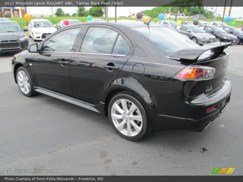 Tarmac Black Pearl / Black 2013 Mitsubishi Lancer RALLIART AWC