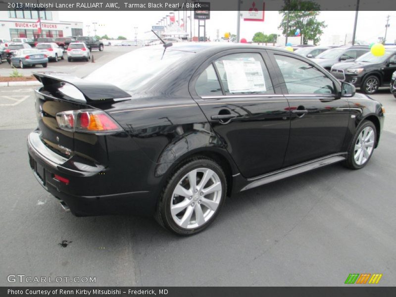 Tarmac Black Pearl / Black 2013 Mitsubishi Lancer RALLIART AWC