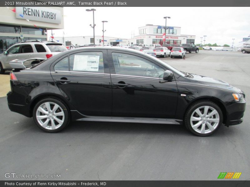 Tarmac Black Pearl / Black 2013 Mitsubishi Lancer RALLIART AWC