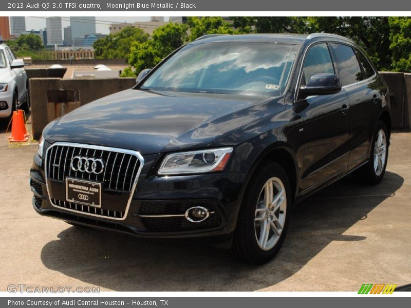 Moonlight Blue Metallic / Black 2013 Audi Q5 3.0 TFSI quattro